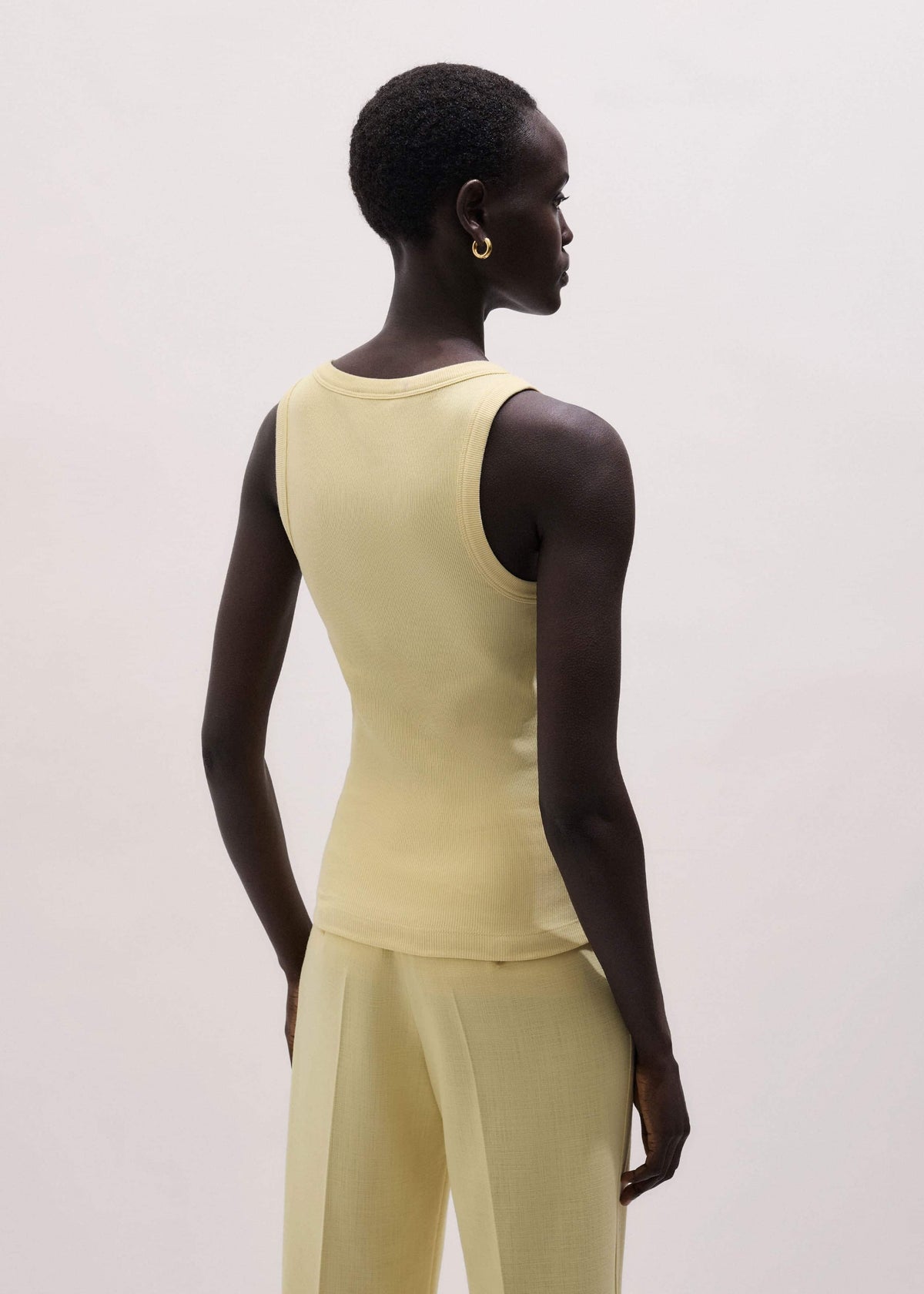ME+EM Clothing Lemon Yellow Perfect Basic Vest
