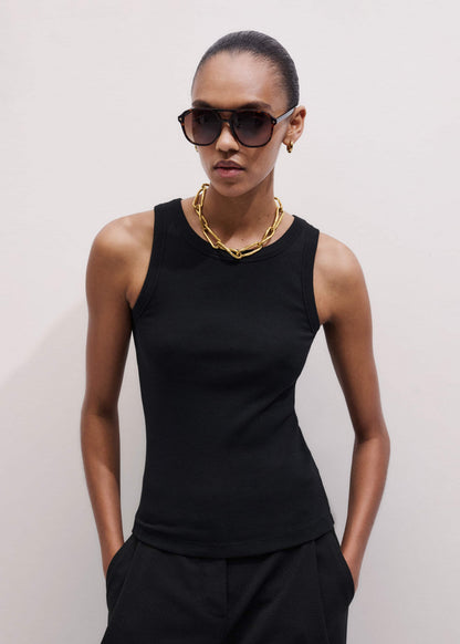 ME+EM Clothing Black Ultimate Crew Neck Tank