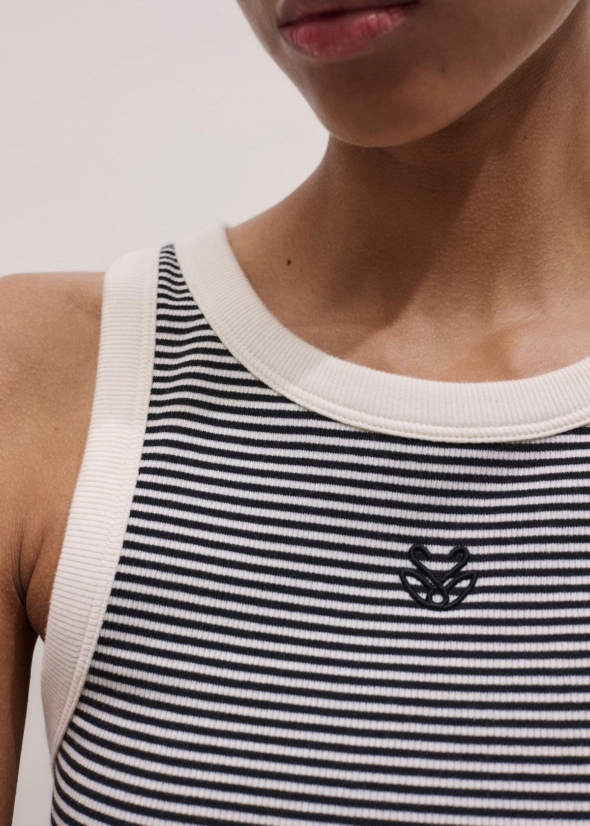 ME+EM Clothing Black Swan Slim Tank Top