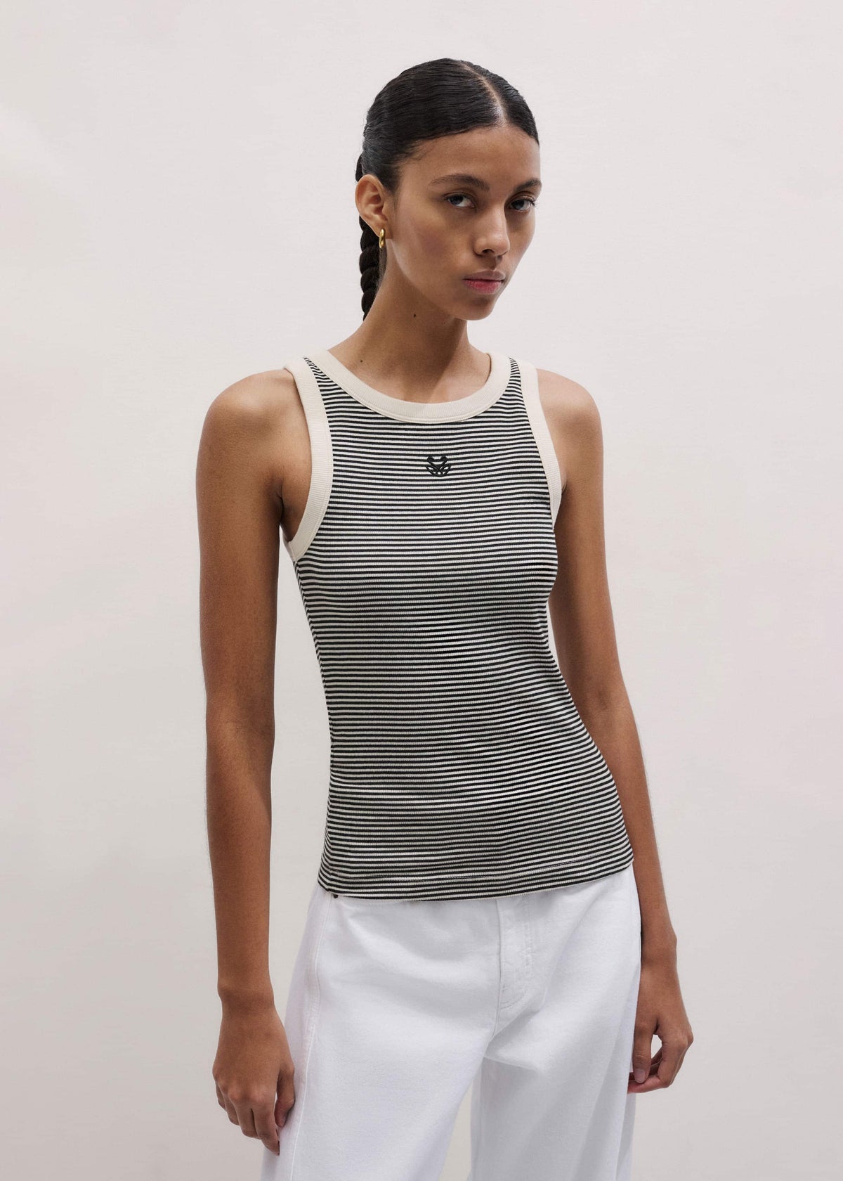 ME+EM Clothing Black Swan Slim Tank Top