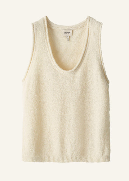 ME+EM Clothing Cream Slim Knit Tank Top