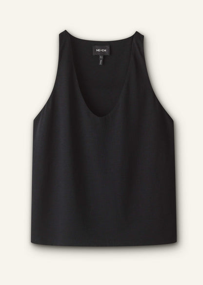 ME+EM Clothing Black Scoop Neck Vest