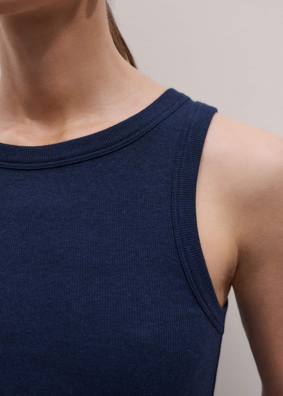 ME+EM Clothing Navy Ultimate Crew Neck Perfect Basic Tank