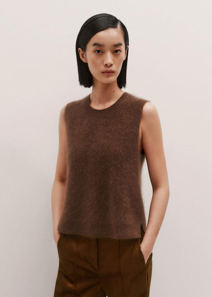 ME+EM Clothing Brown Straight Sweater Vest