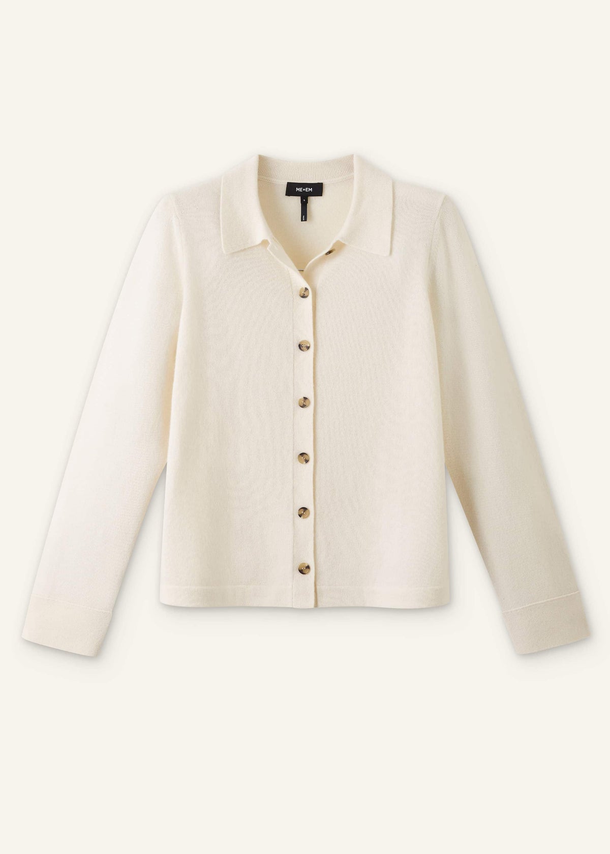 ME+EM Clothing Cream Relaxed Knit Shirt