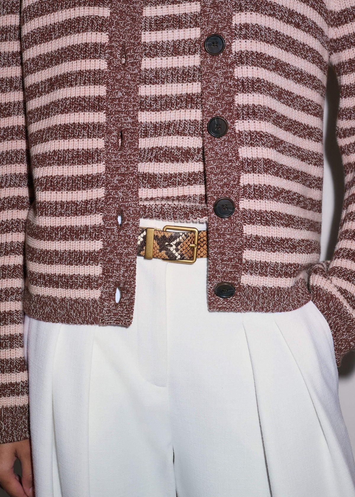 ME+EM Clothing Cinnamon Brown Straight Cardigan