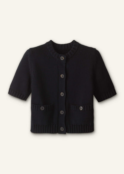 ME+EM Clothing Black Straight Knit Cardigan