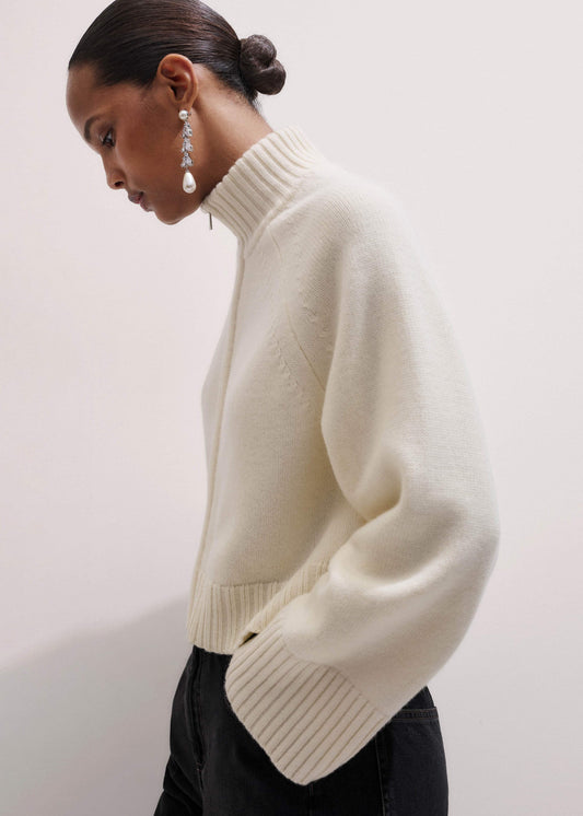 ME+EM Clothing Cream Two-Way Zip Jacket