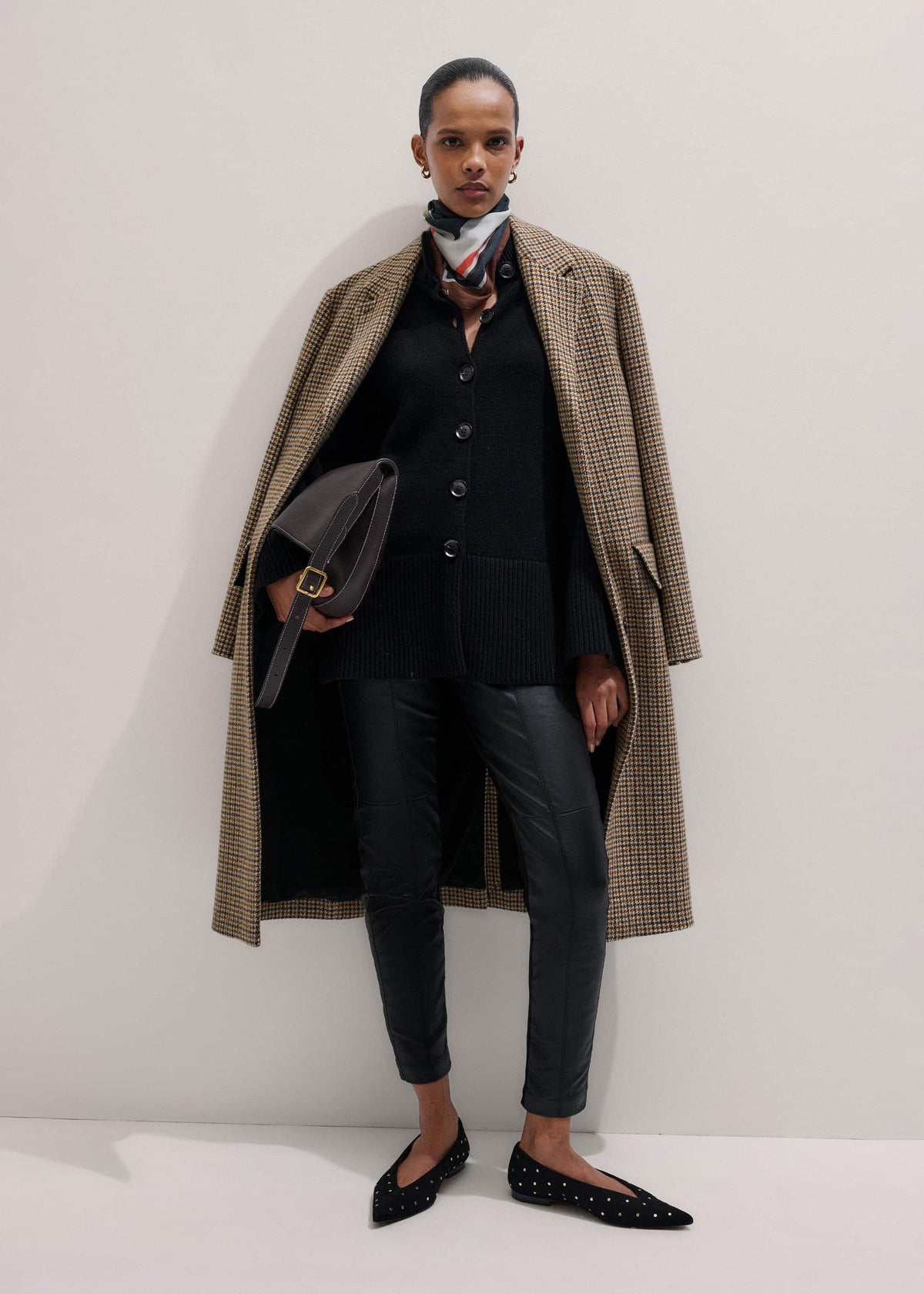 ME+EM Clothing Black Button-Through Longline Cardigan