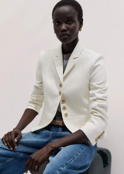 ME+EM Clothing Ivory Fitted Utility Jacket