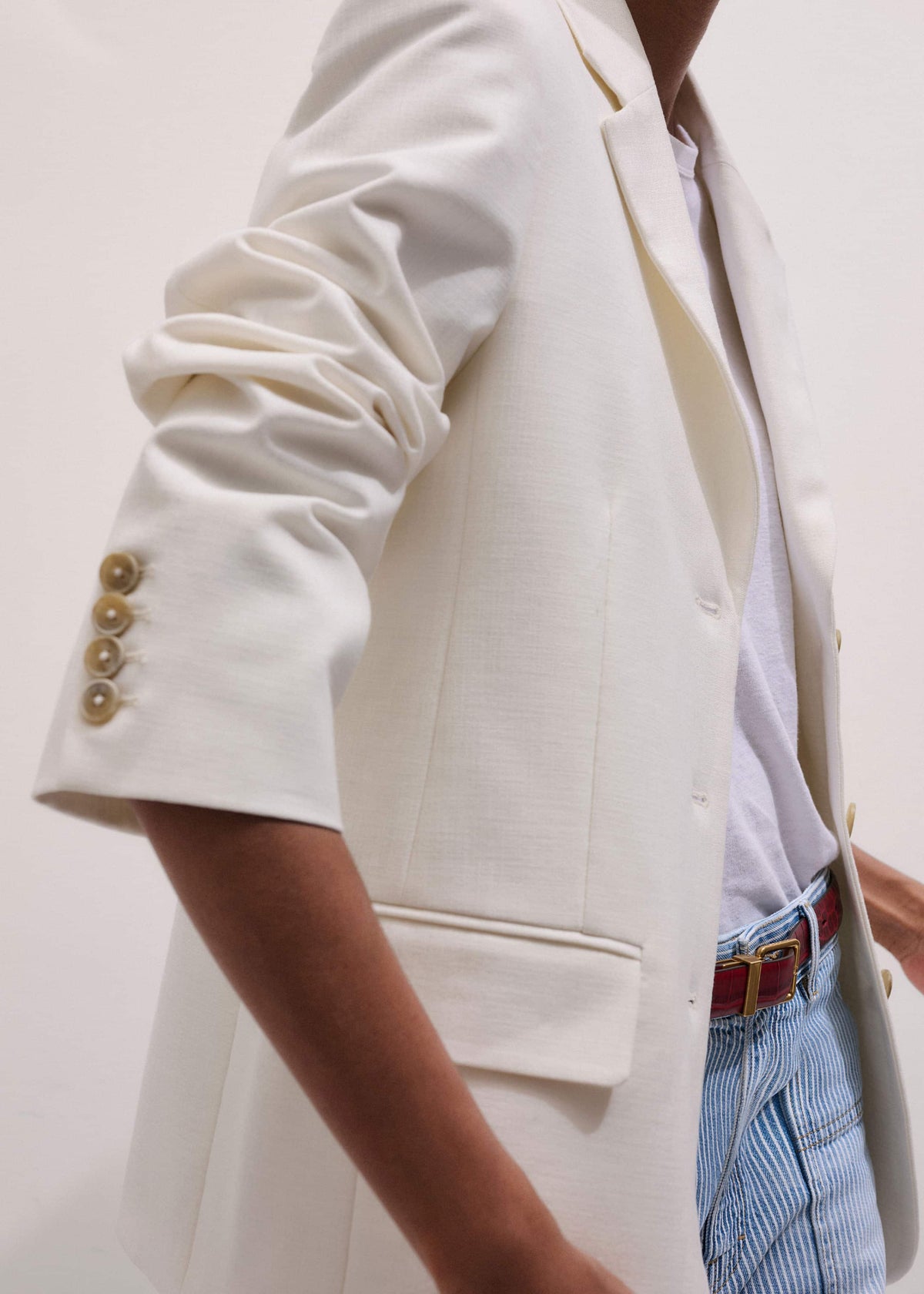 ME+EM Clothing Ivory Icon Intelligently Oversized Blazer