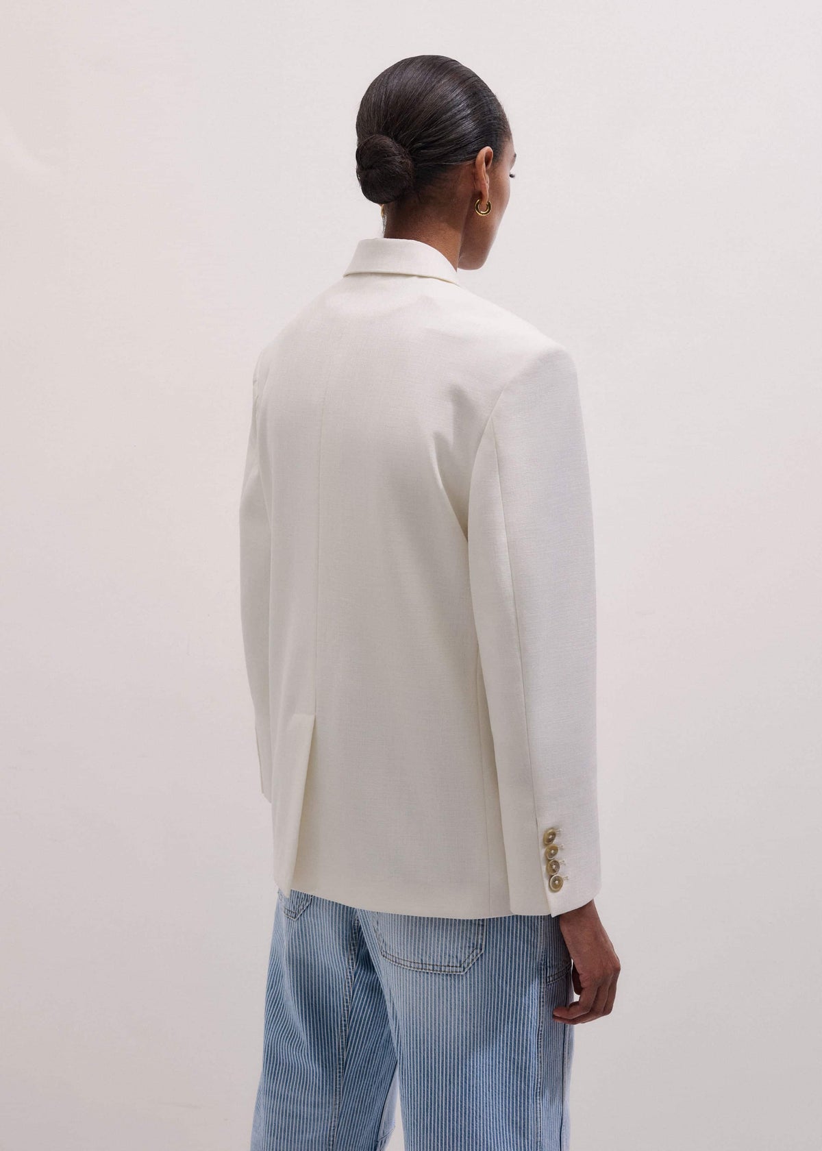 ME+EM Clothing Ivory Icon Intelligently Oversized Blazer