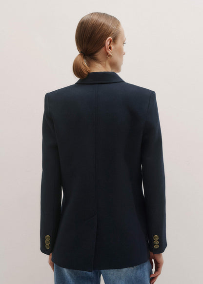 ME+EM Clothing Navy Sharp Shoulder Blazer