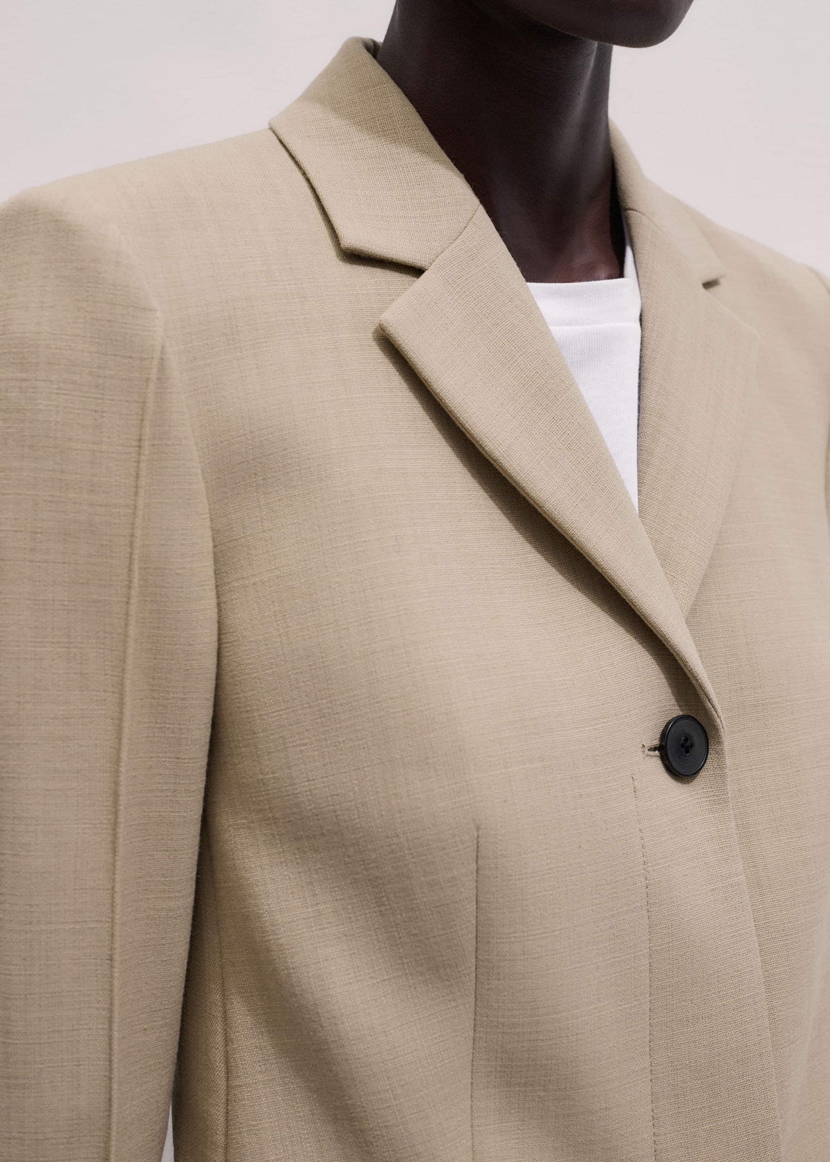 ME+EM Clothing Sand Slim Contour Blazer