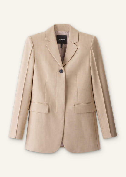 ME+EM Clothing Sand Slim Contour Blazer