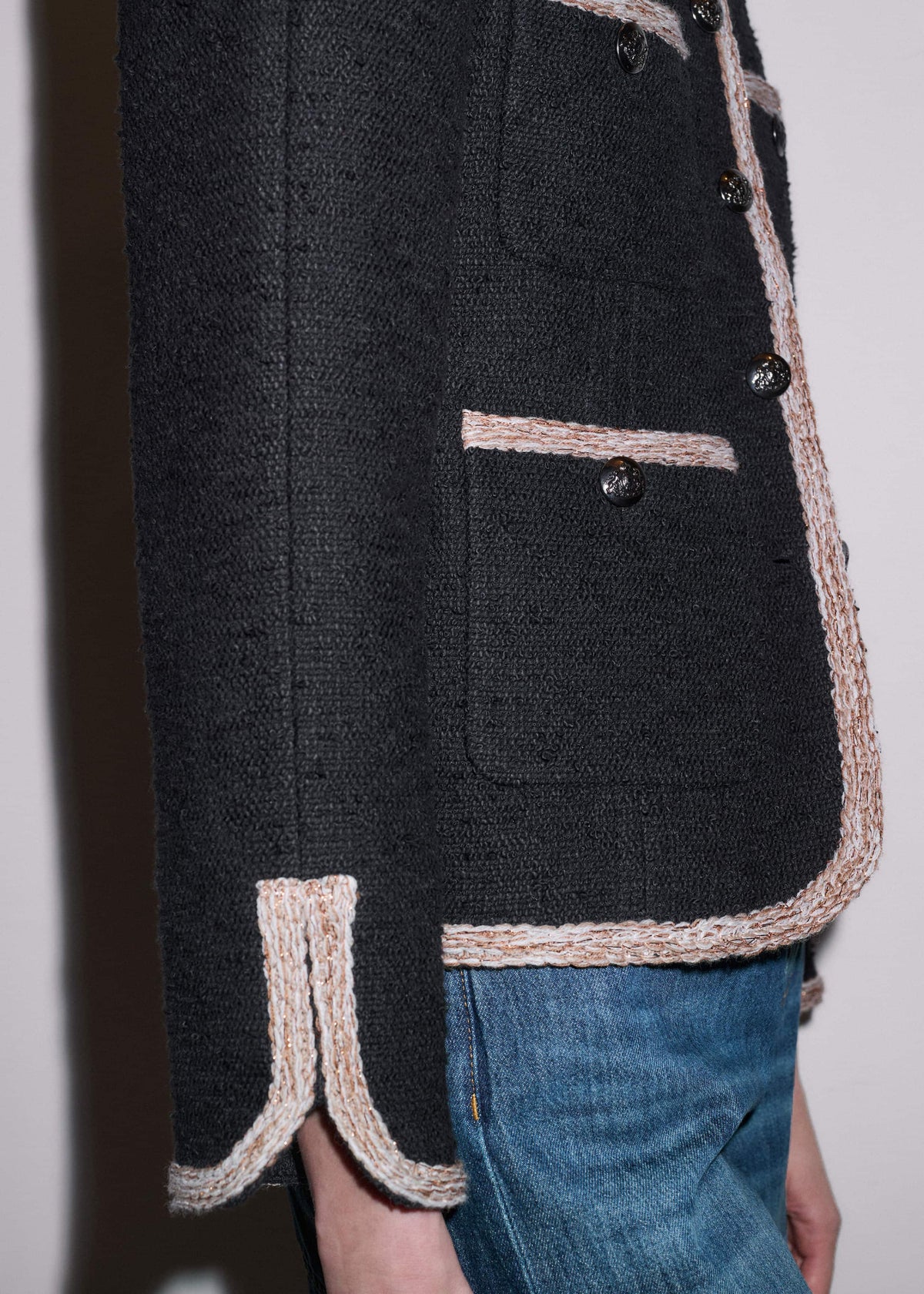 ME+EM Clothing Black Straight Fit Jacket