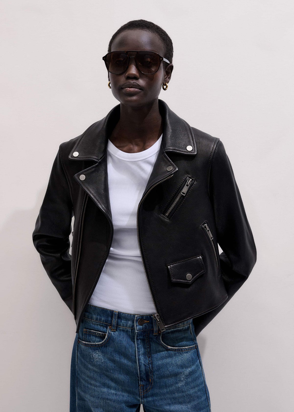 ME+EM Clothing Black Perfect Little Biker Jacket
