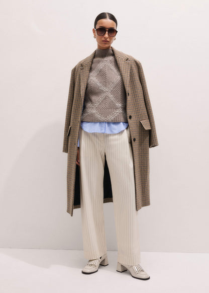 ME+EM Clothing Brown Heritage Wool Coat
