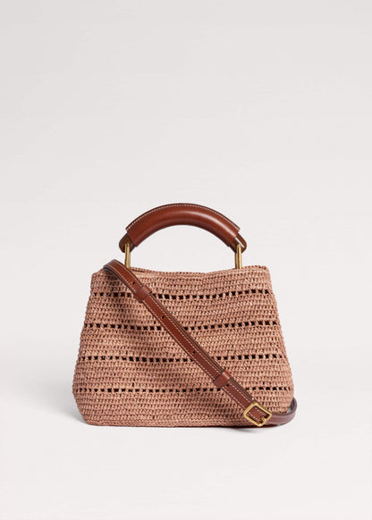 ME+EM Clothing|Accessories Pink Raffia Mini Day Bag