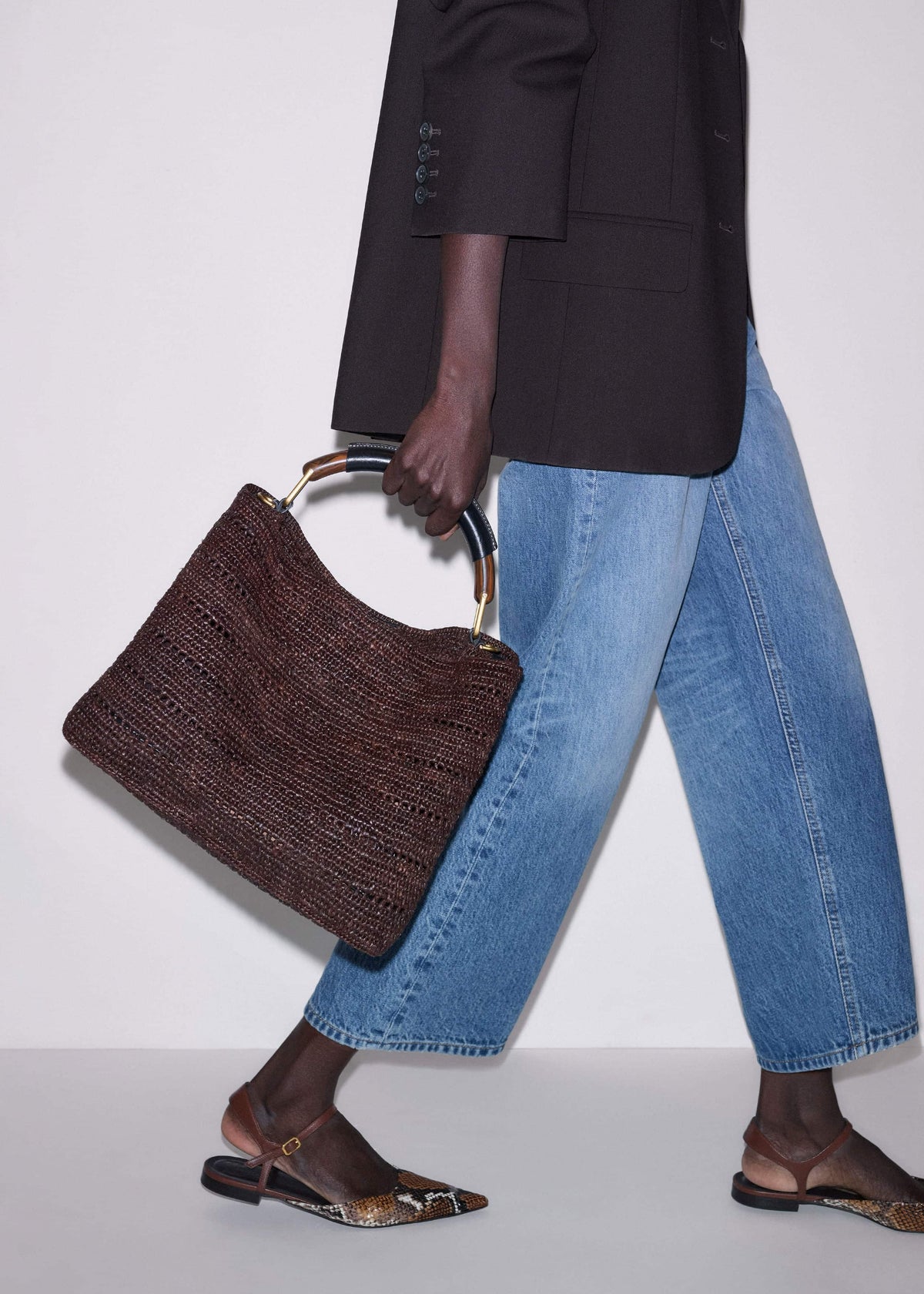 ME+EM Clothing|Accessories Brown Large Day Bag