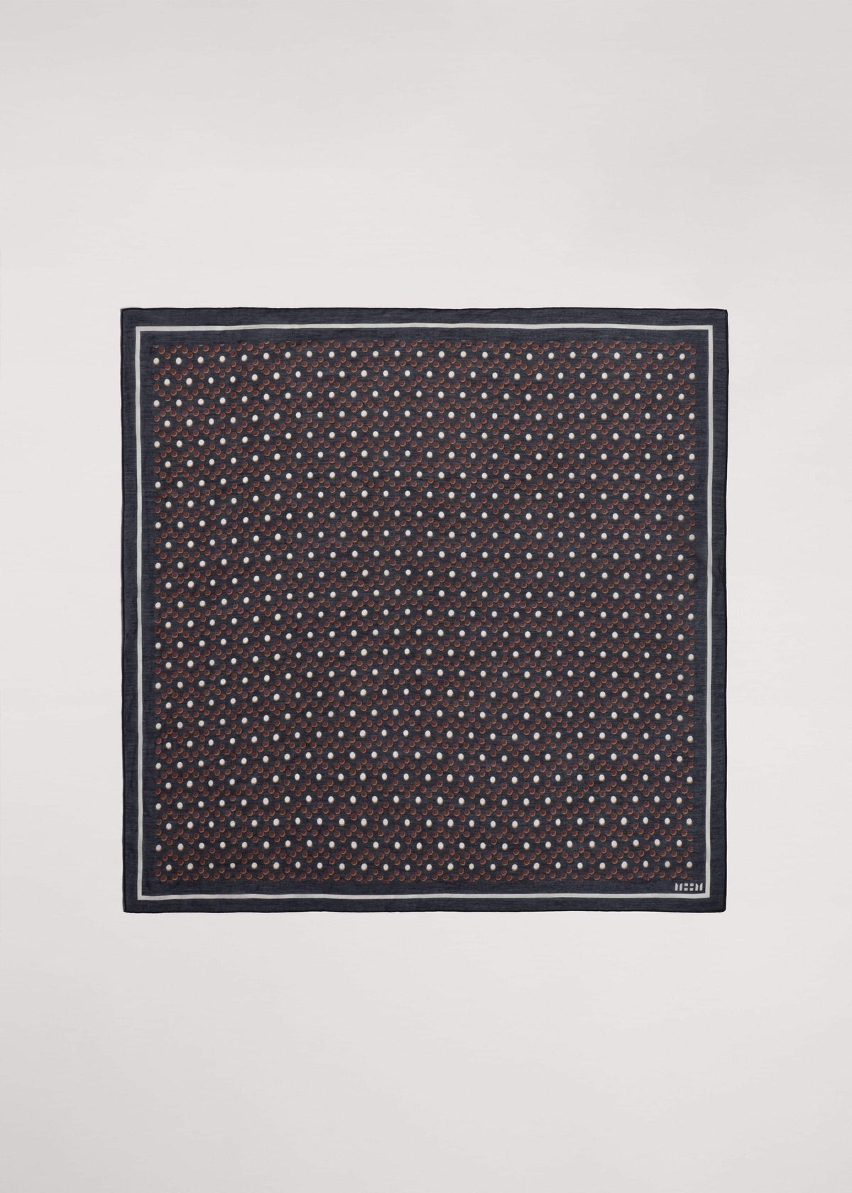ME+EM Clothing|Accessories Black Dotted Border Scarf