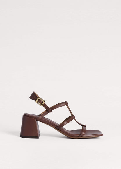 ME+EM Clothing|Accessories Dark Brown Caged Occasion Sandal