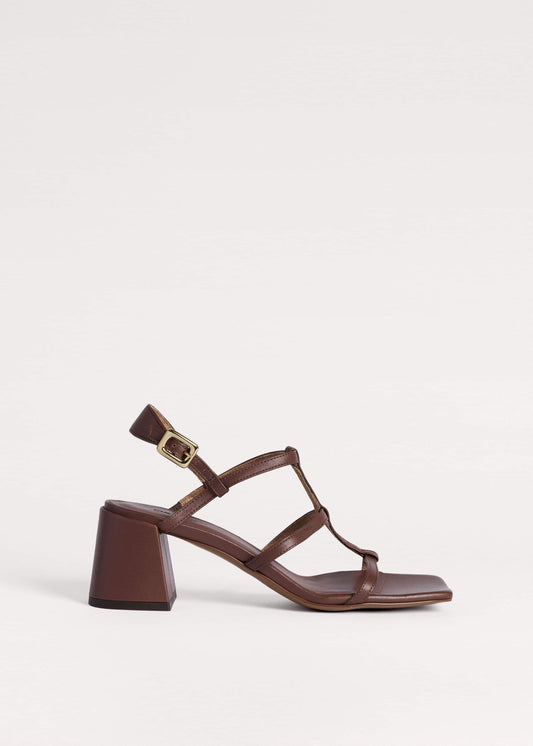 ME+EM Clothing|Accessories Dark Brown Caged Occasion Sandal
