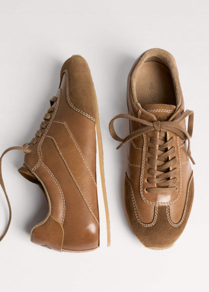 ME+EM Clothing|Accessories Brown Retro Runner Sneaker