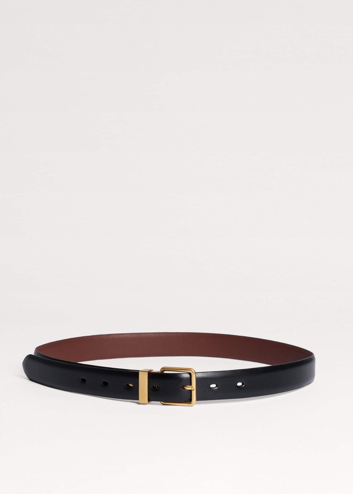 ME+EM Clothing|Accessories Dark Cinnamon Reversible Belt