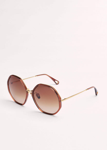 ME+EM Clothing|Accessories Cinnamon Hetagonal Frame Sunglasses