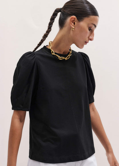 ME+EM Clothing Black Feminine Swing Top
