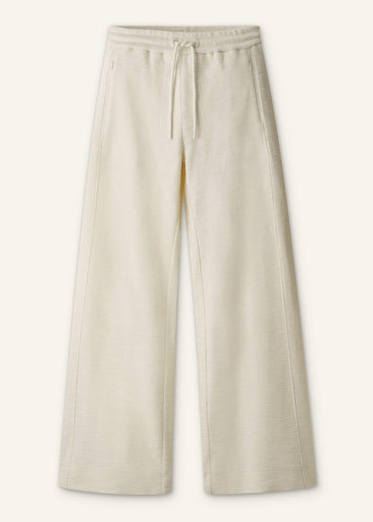 ME+EM Clothing Cream Wide-Leg Track Pant