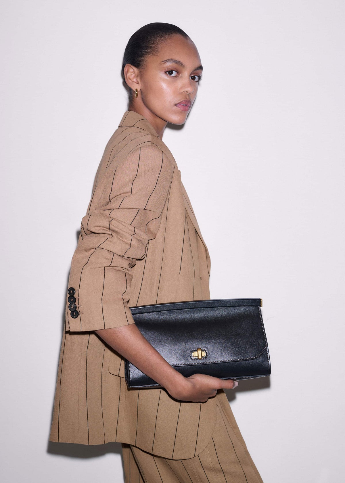 ME+EM Clothing|Accessories Black Tailored Clutch Bag