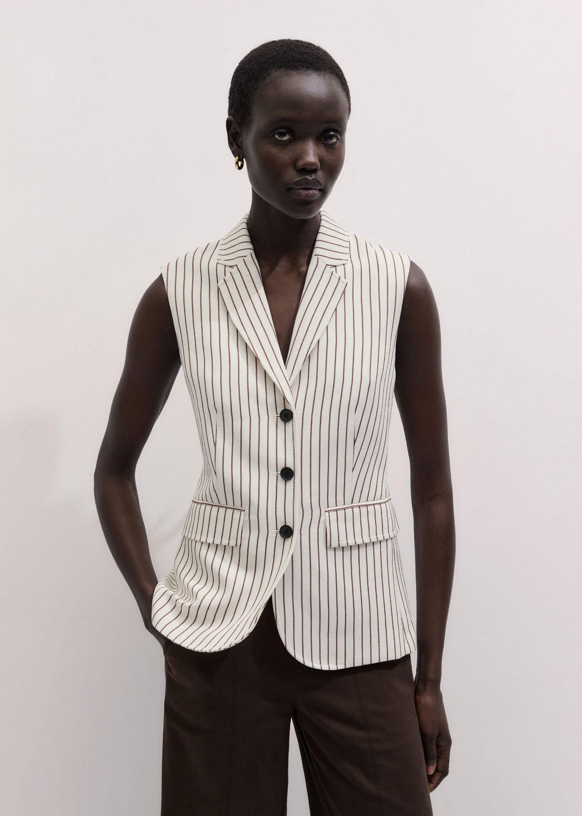 ME+EM Clothing Ivory Slim Vest