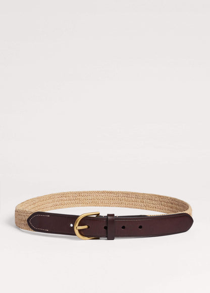ME+EM Clothing|Accessories Natural Round Raffia Summer Belt
