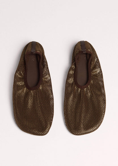 ME+EM Accessories Gold Asymmetric Slipper