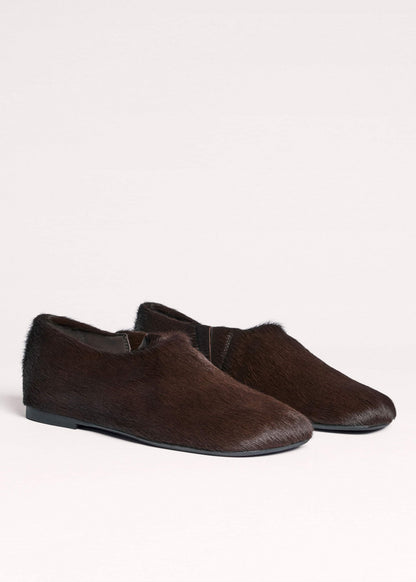 ME+EM Accessories Brown Asymmetric Slipper