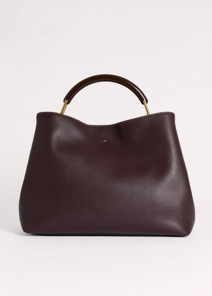 ME+EM Accessories Red Leather Soft Constructed Day Bag