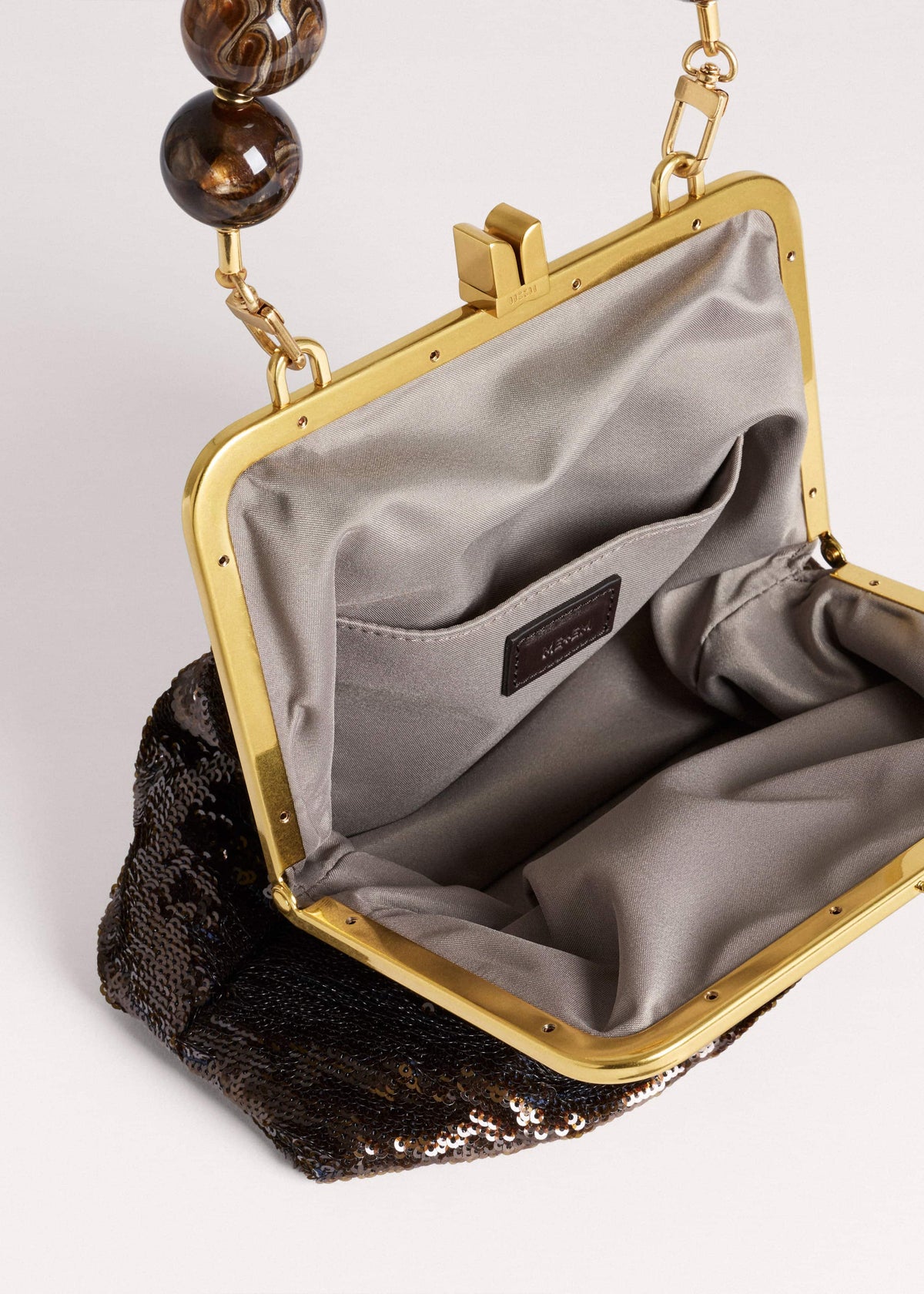 ME+EM Accessories Brown Sequin Evening Bag