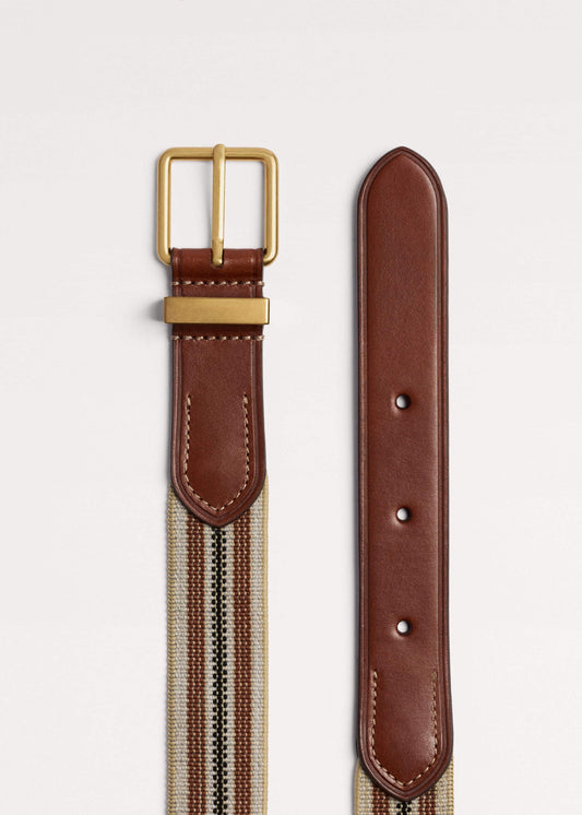 ME+EM Accessories Brown Elastic Stretch Belt