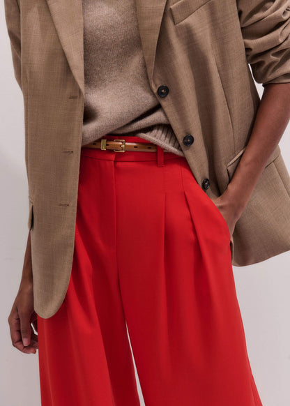 ME+EM Accessories Brown Skinny Belt