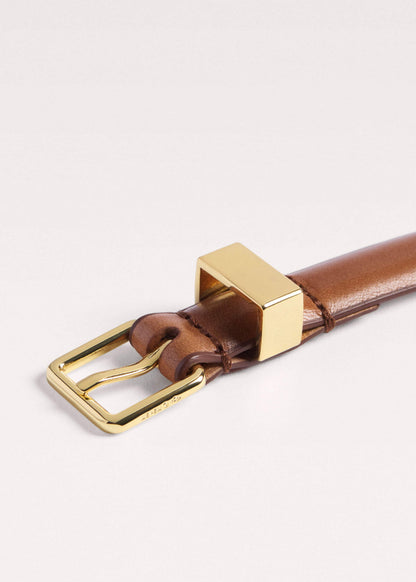 ME+EM Accessories Brown Skinny Belt