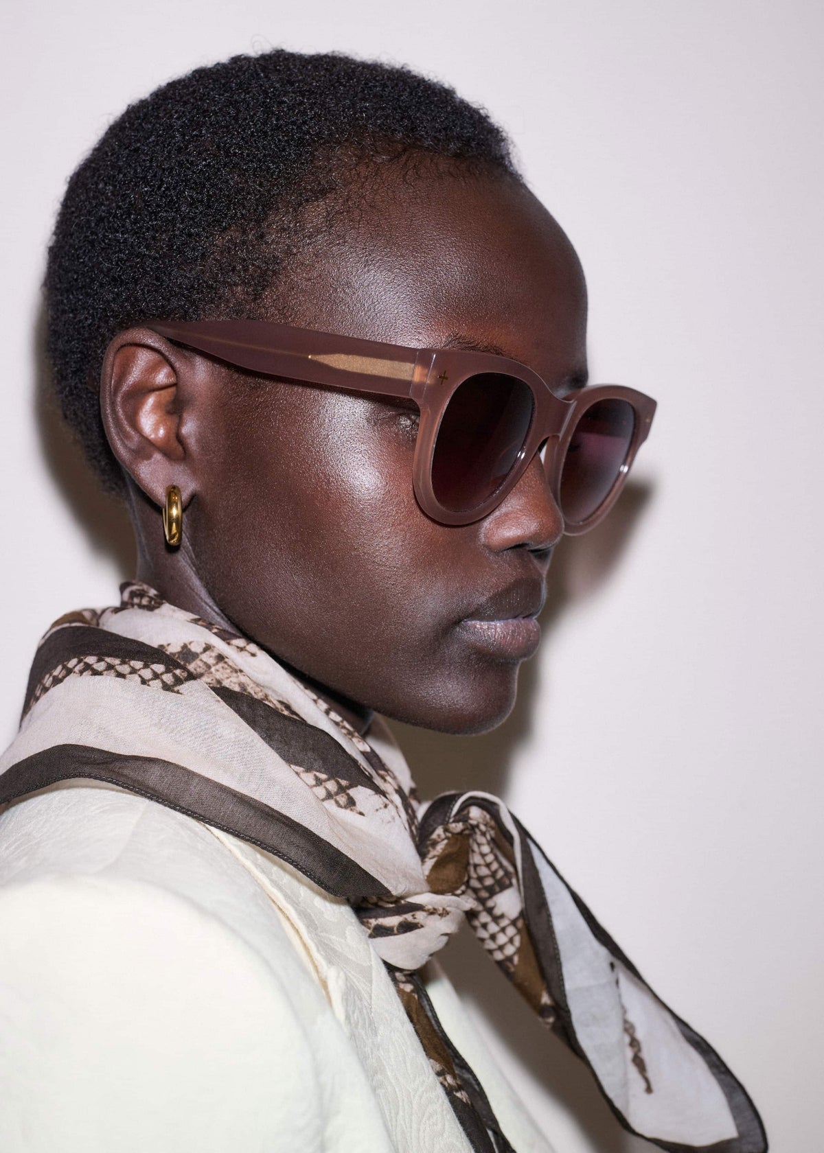 ME+EM Accessories Nude D Frame Sunglasses